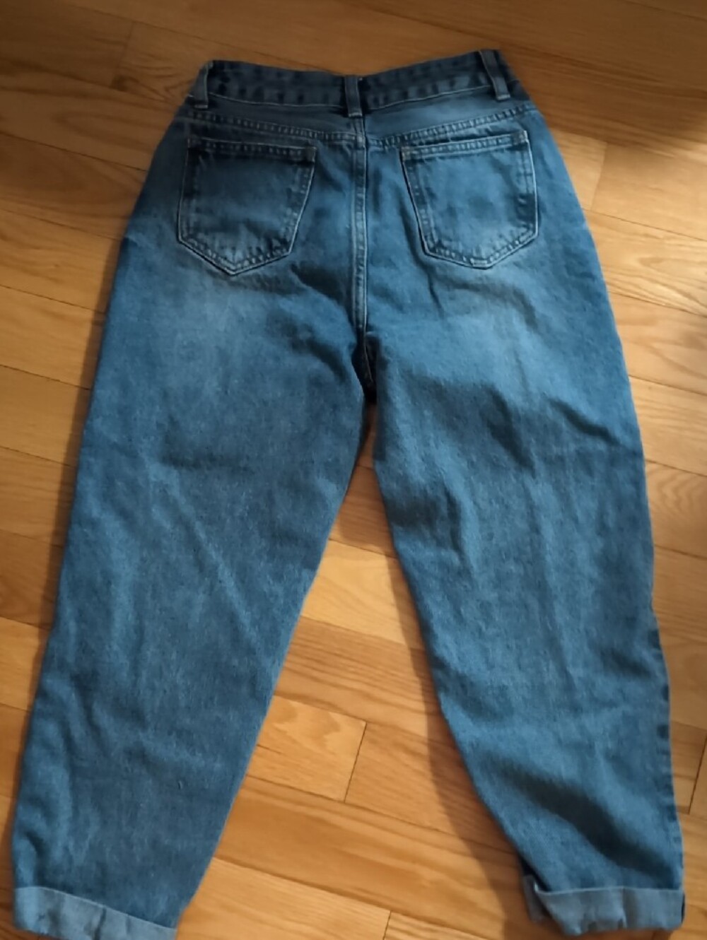 SHEIN Women's Dark and Medium Blue Jeans - Picture 3 of 7